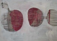 Zonder Titel, 2003, olie, gouache, grafiet op papier 21 x 30 cm