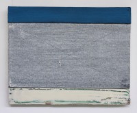 Zonder titel, olie &amp;amp; acryl, mixed media op doek, 2017, 24 x 30 cm