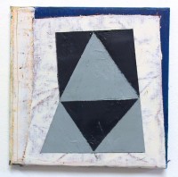 Zonder titel, Olie &amp;amp; acryl, mixed media op doek, 2017, 20 x 20 cm