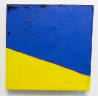 Solenzara, Olie &amp;amp; acryl, mixed media op doek, 2017, 30 x 30 cm