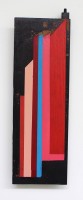 Complex, olie/acryl op paneel, 2017, 48 x 15 cm