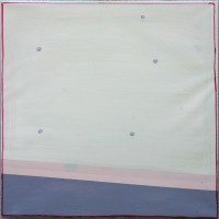 Zeeland 1, 2011, Olie &amp;amp; acryl op plastic 57,5 x 57,5 cm
